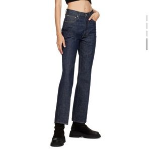 Auralee blue hard twist jeans
